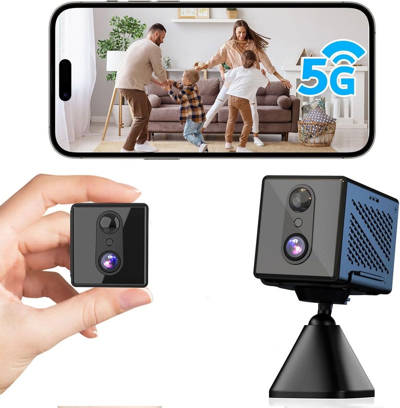 JVSCAM 2026 Upgraded 4K Security Camera, 5GHz WiFi Indoor Camera, Free Cloud Storage, Home Security Camera with Night Vision, Motion Sensor, Long Battery Life, Motion Detection, Wireless Surveillance Cam - Image 1